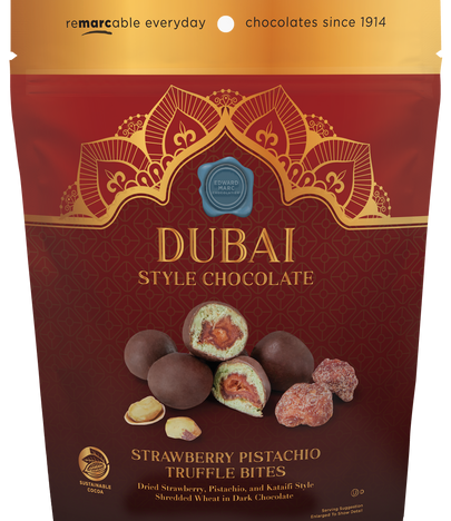 Dubai Style Chocolate Strawberry Pistachio Truffle Bites