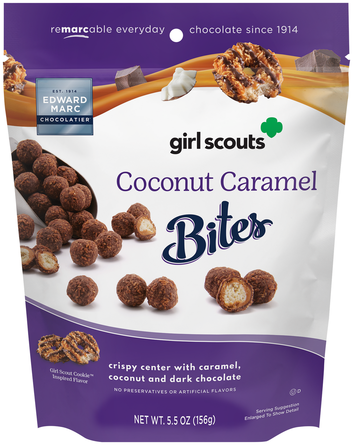 Girl Scouts Coconut Caramel Bites - Edward Marc Chocolatier