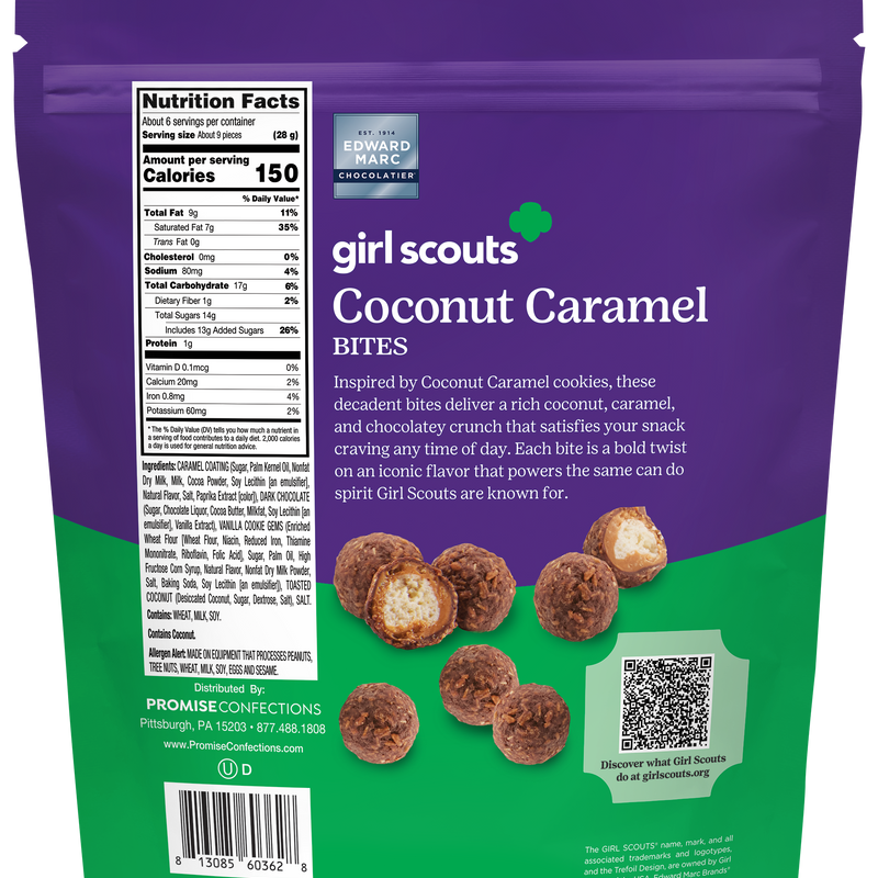 Girl Scouts Coconut Caramel Bites